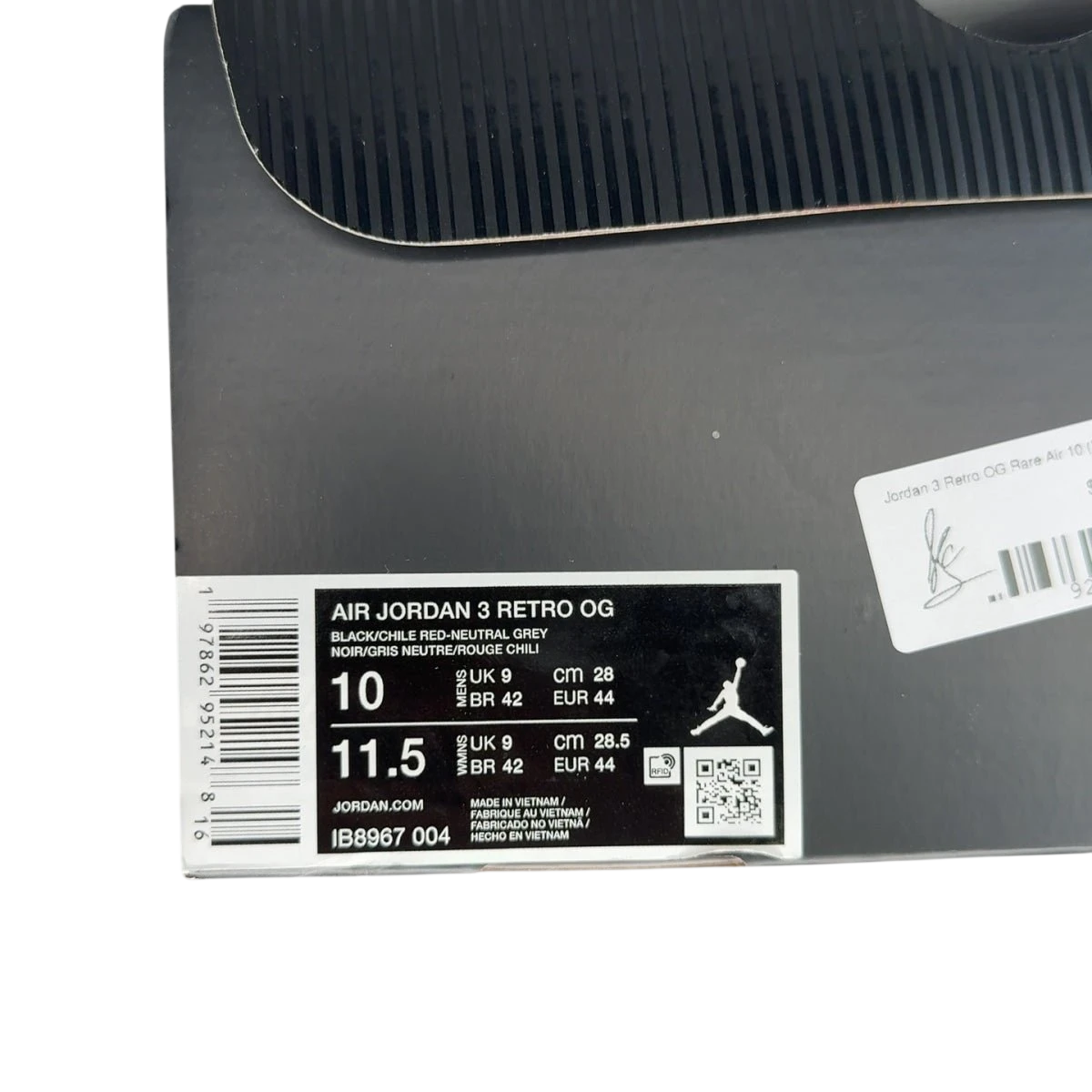 Jordan 3 Retro OG Rare Air 10 (Pre-Owned)
