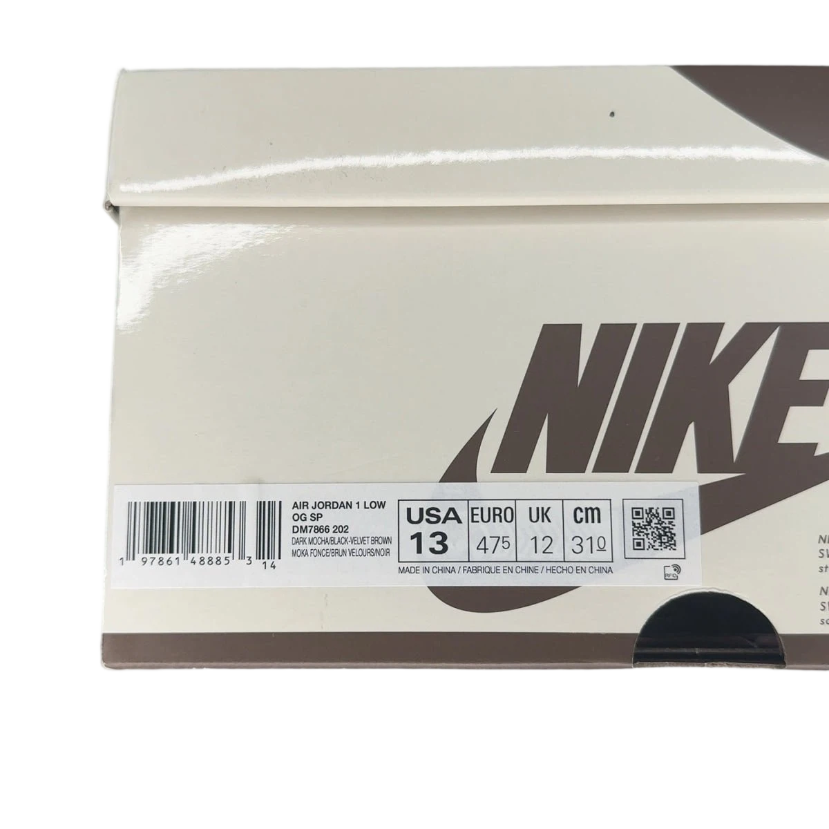 Jordan 1 Retro Low OG SP Travis Scott Velvet Brown (Size 13)