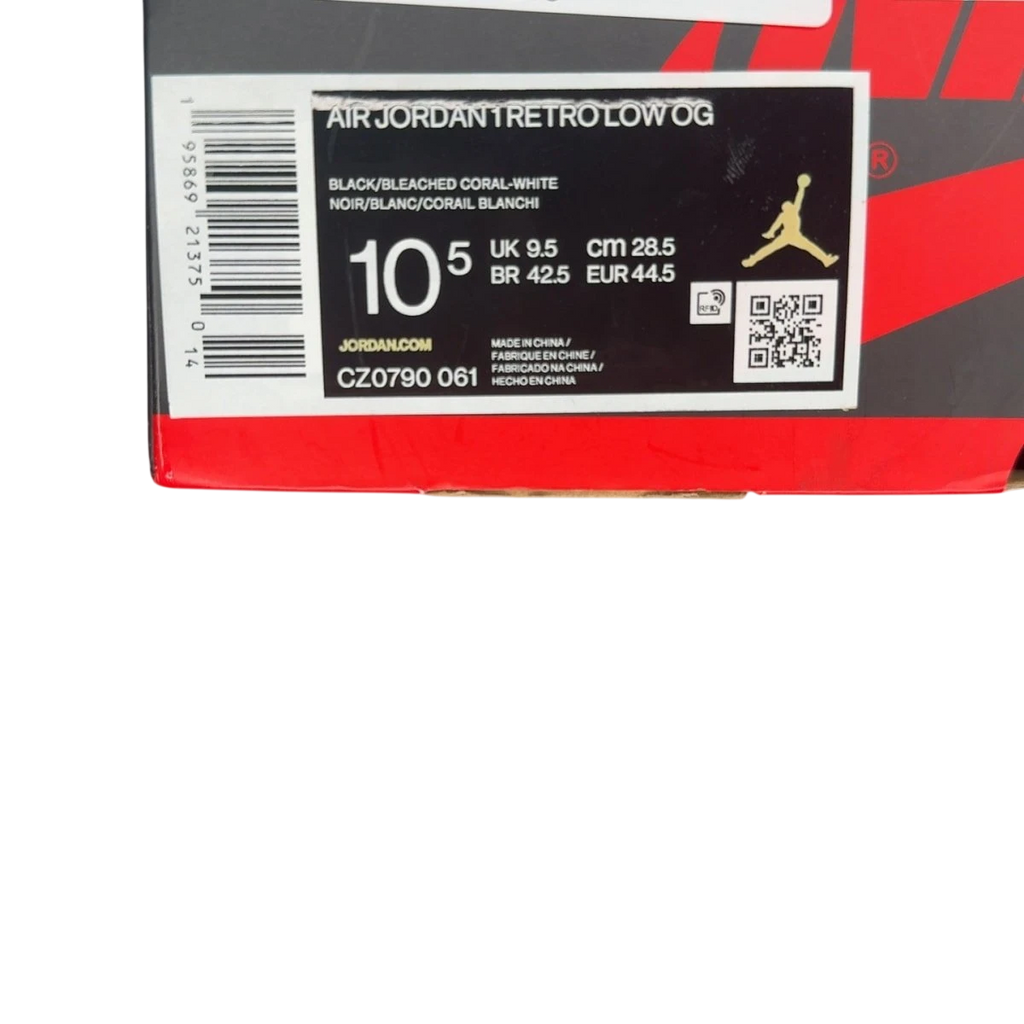 Jordan 1 Low OG Bleached Coral (Size 10.5)