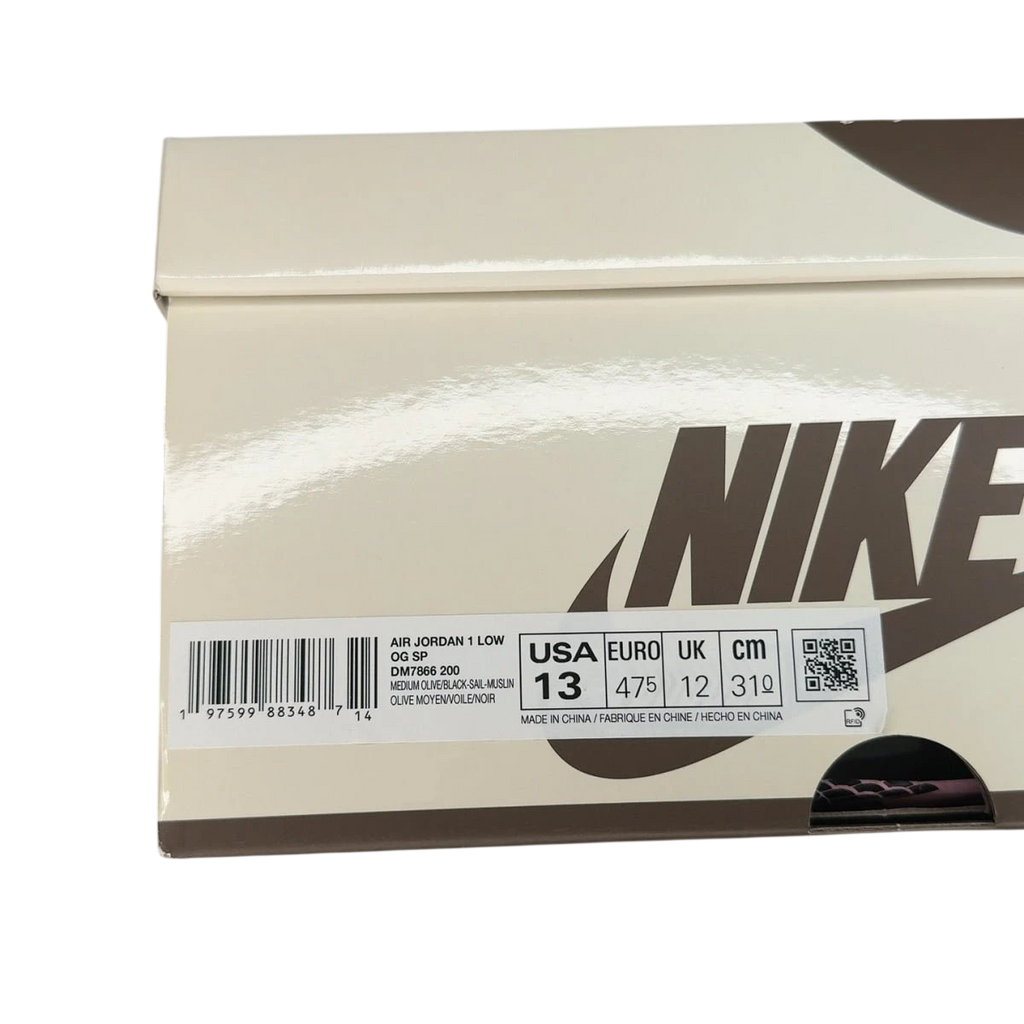 Jordan 1 Retro Low OG SP Travis Scott Medium Olive (Size 13)