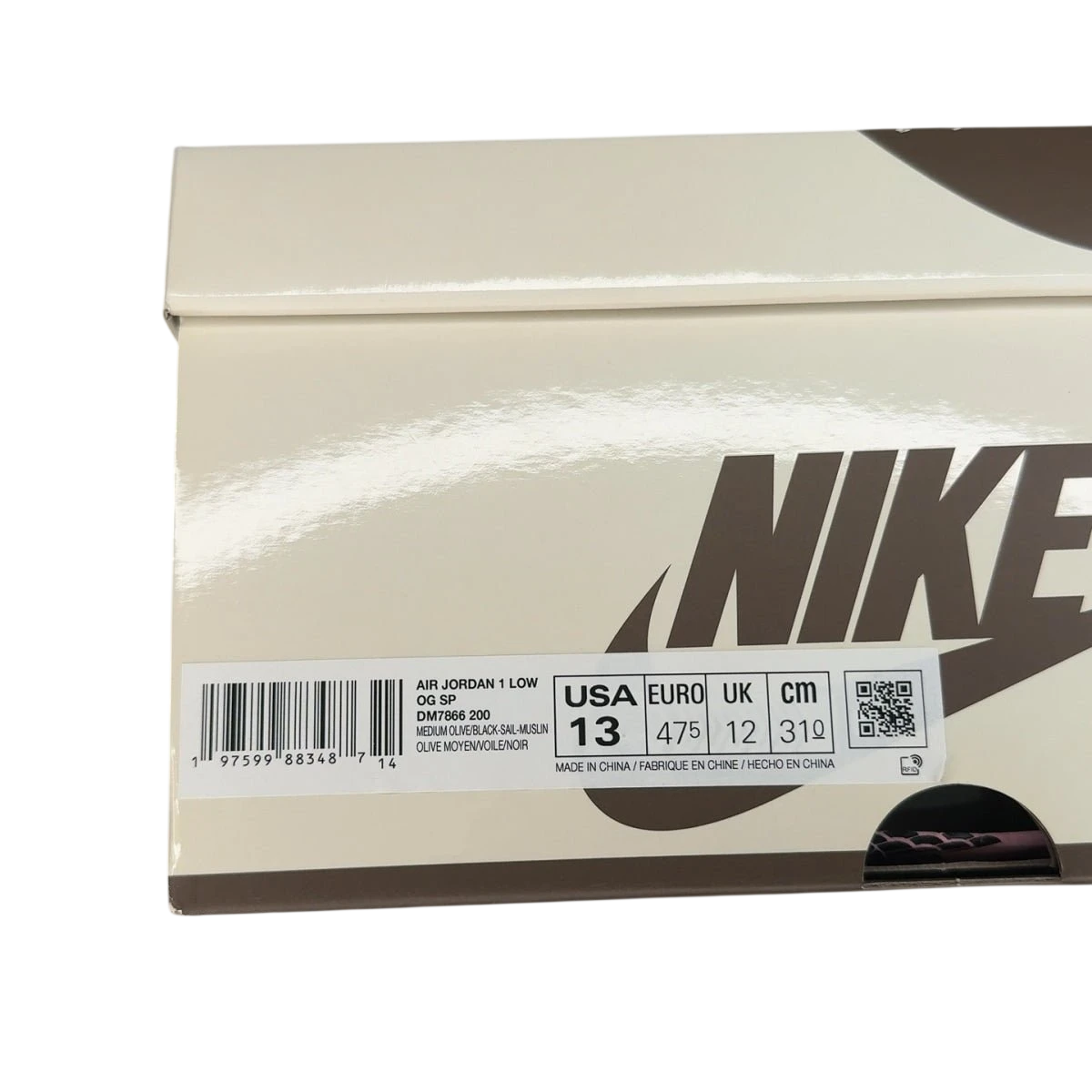 Jordan 1 Retro Low OG SP Travis Scott Medium Olive (Size 13)