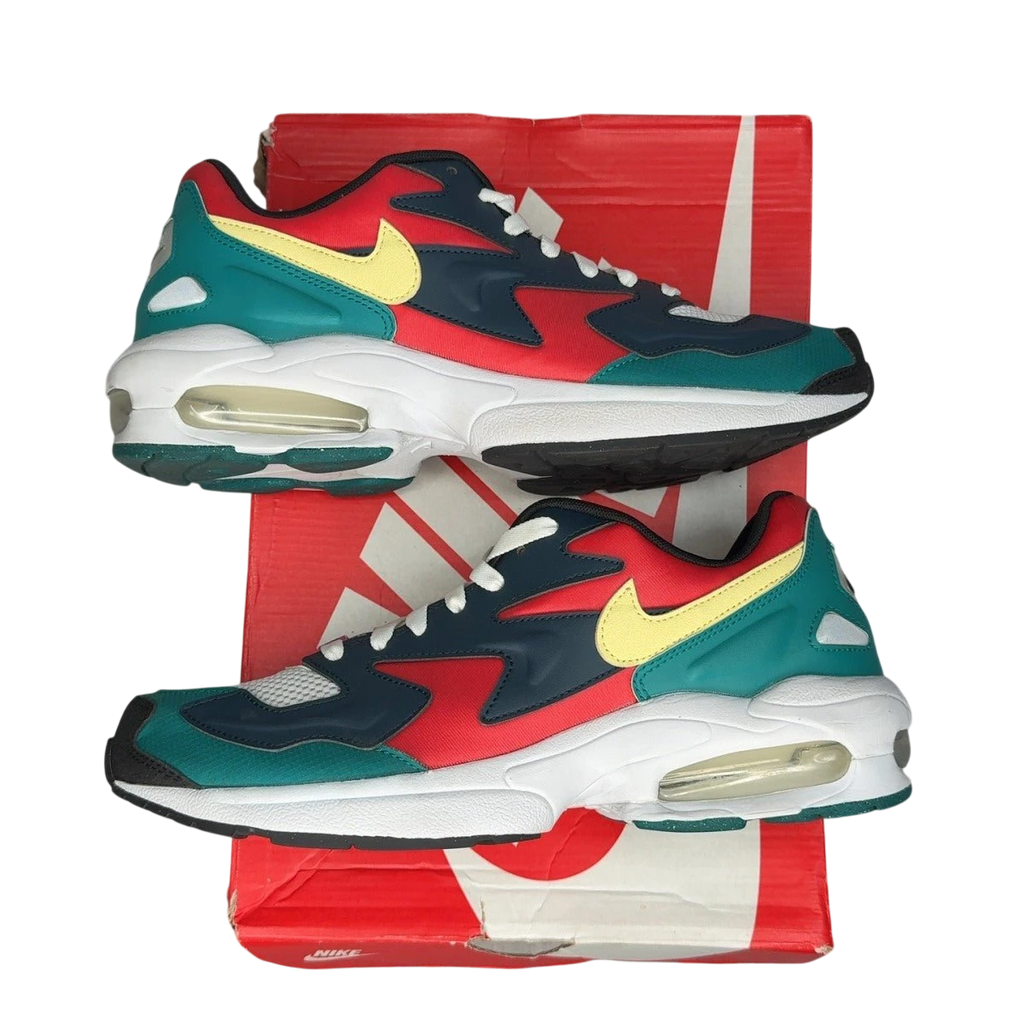 Nike Air Max2 Light Habanero Red Navy Emerald (Size 9)