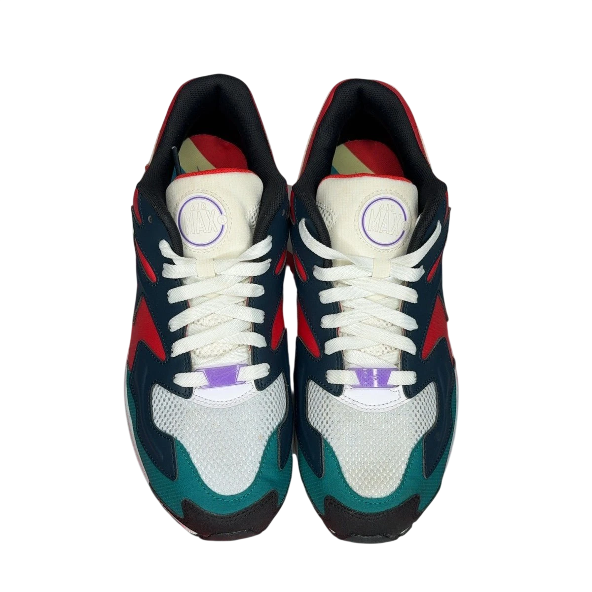 Nike Air Max2 Light Habanero Red Navy Emerald (Size 9)