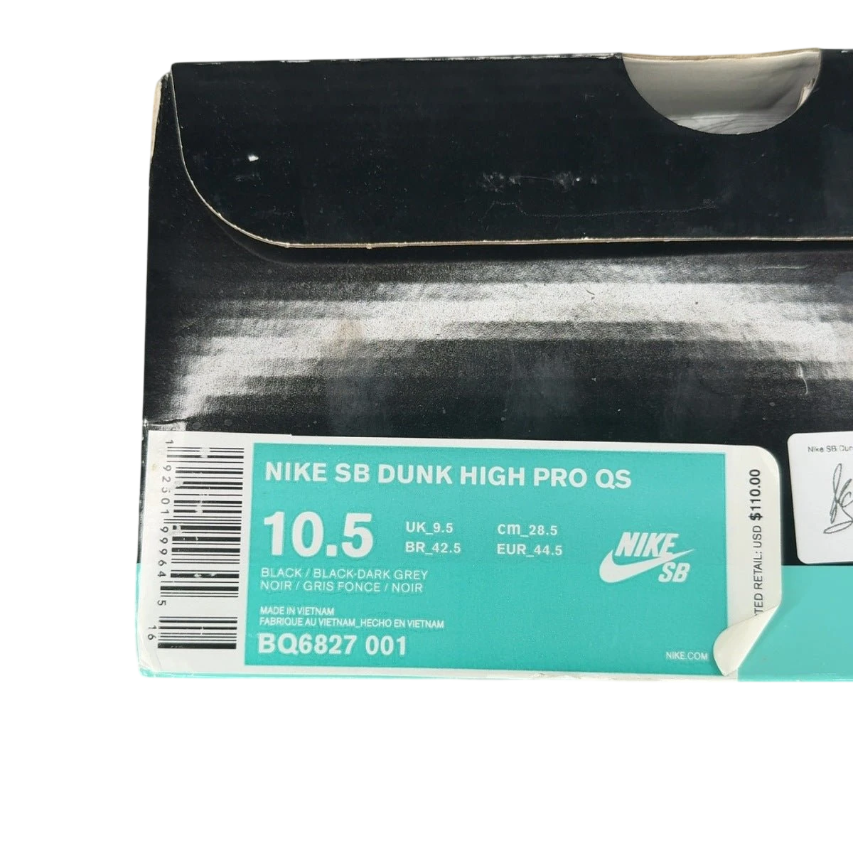 Nike SB Dunk High Black Sheep Hornet (Size 10.5)