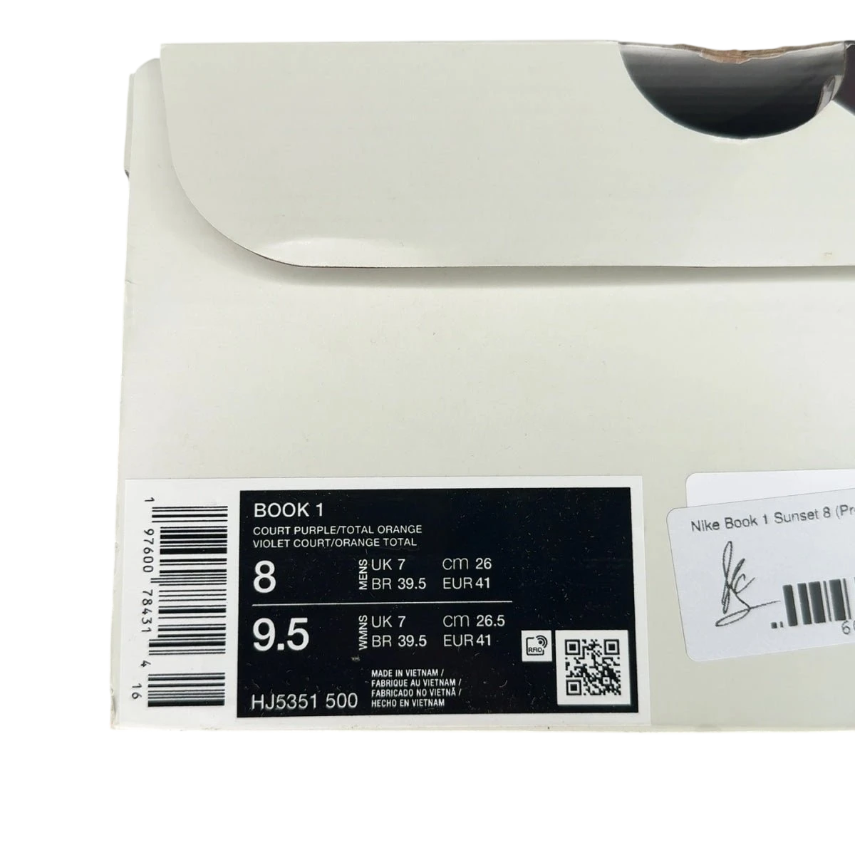Nike Book 1 Sunset (Size 8)