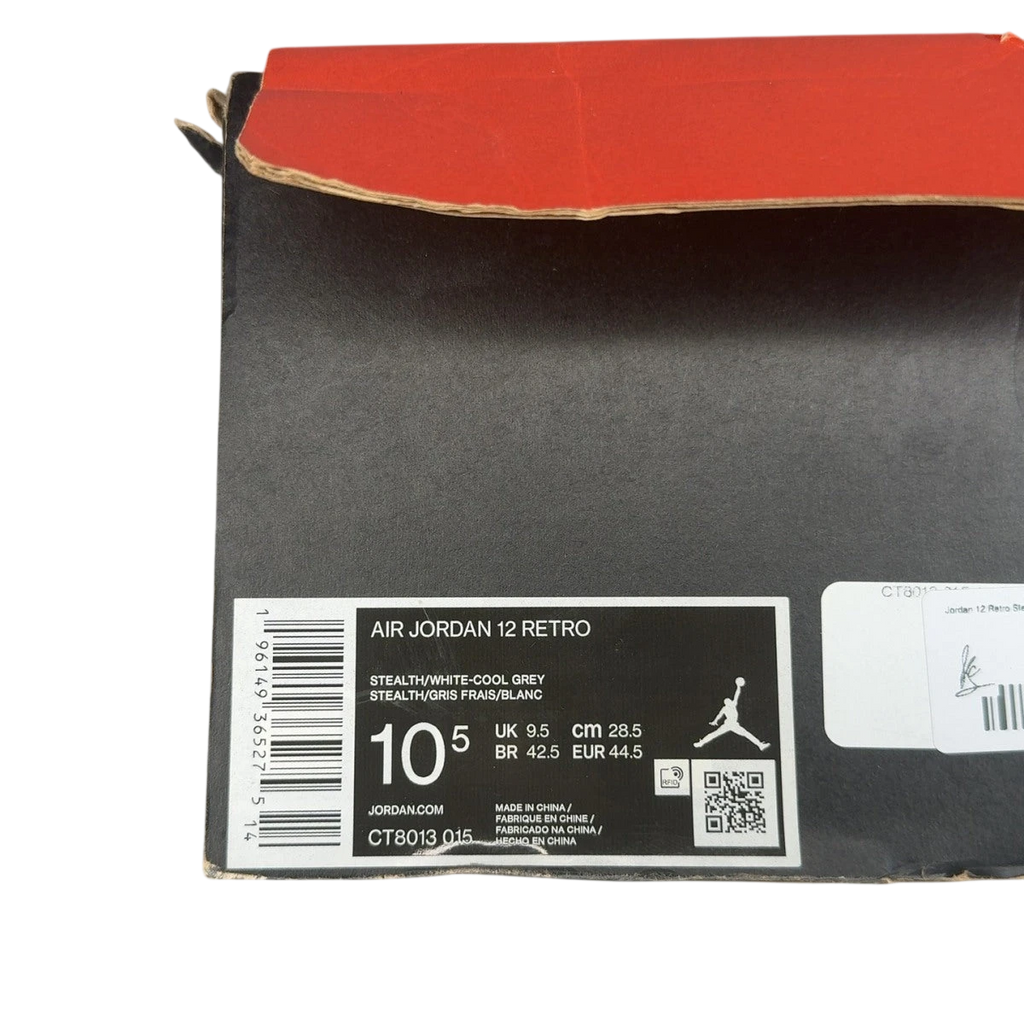Jordan 12 Retro Stealth (Size 10.5)