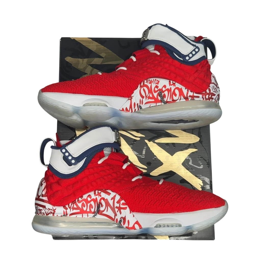 Nike LeBron 17 Graffiti Remix Red (Size 11.5)