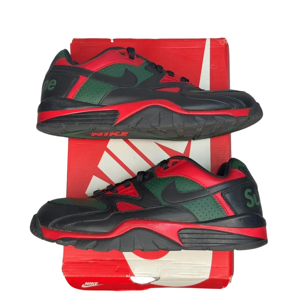Nike Cross Trainer Low Supreme Black Green Red (Size 9.5)