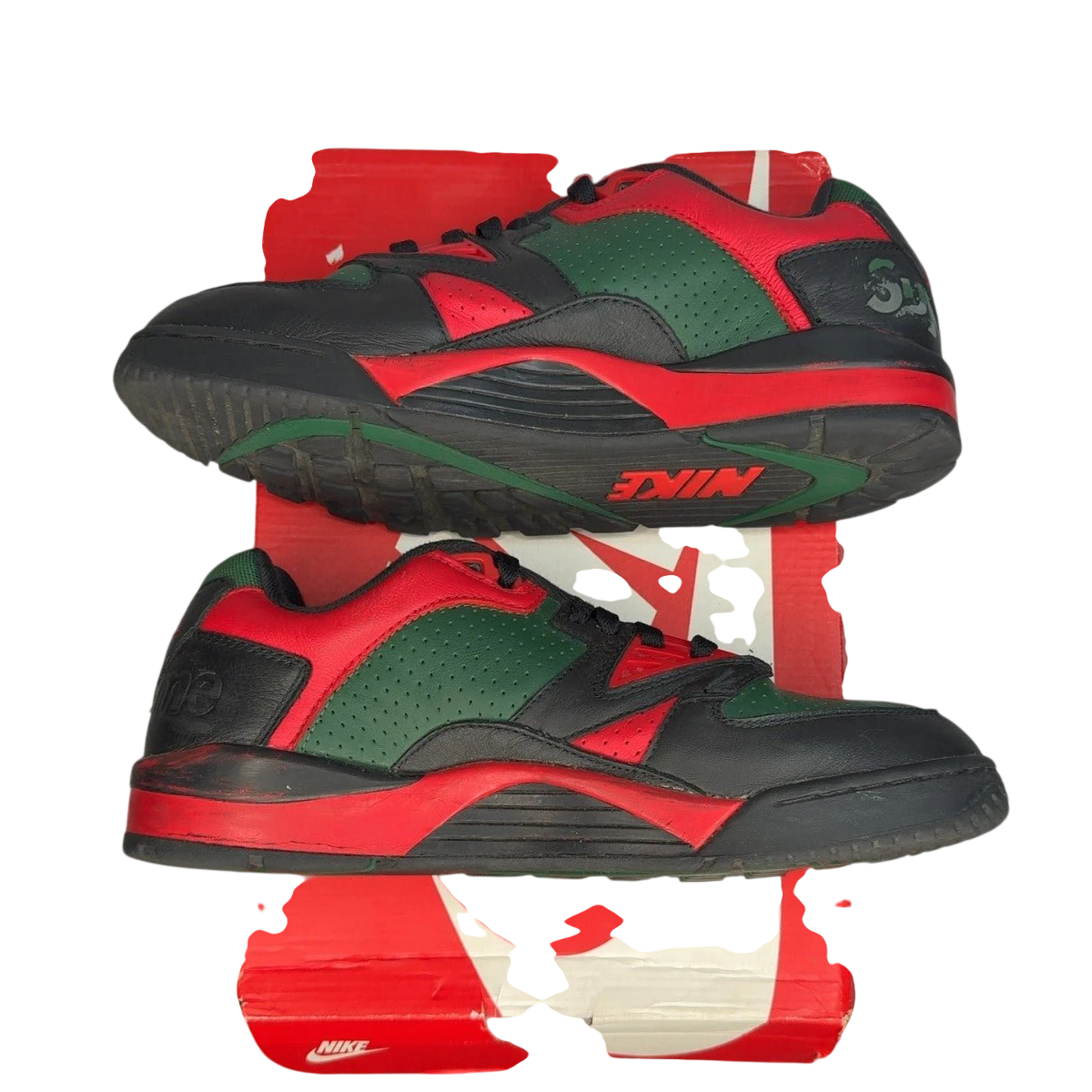 Nike Cross Trainer Low Supreme Black Green Red (Size 9.5)