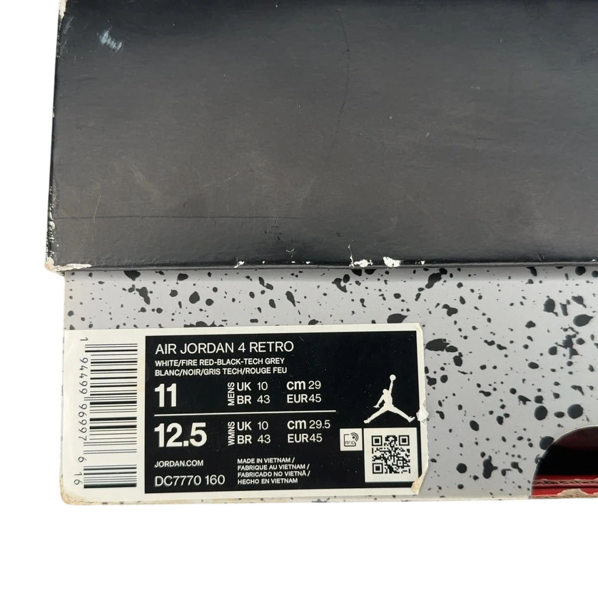 Jordan 4 Retro Fire Red (2020) (Size 11)