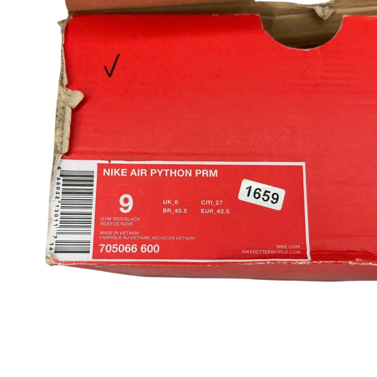 Nike Air Python Red October (Size 9)