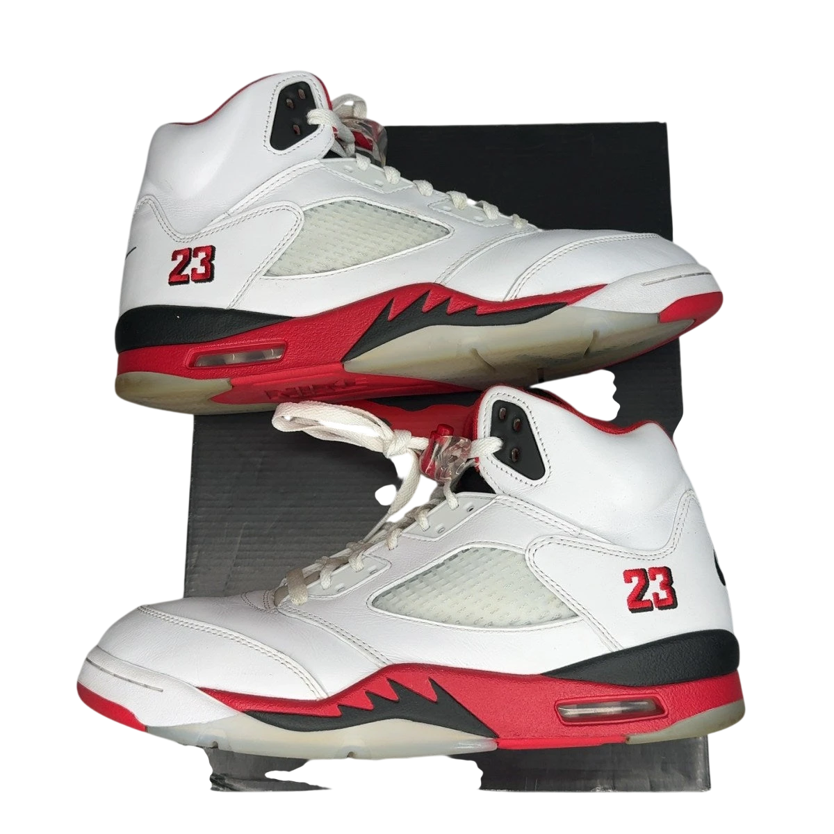 Jordan 5 Retro Fire Red Black Tongue (2025) (Size 11)