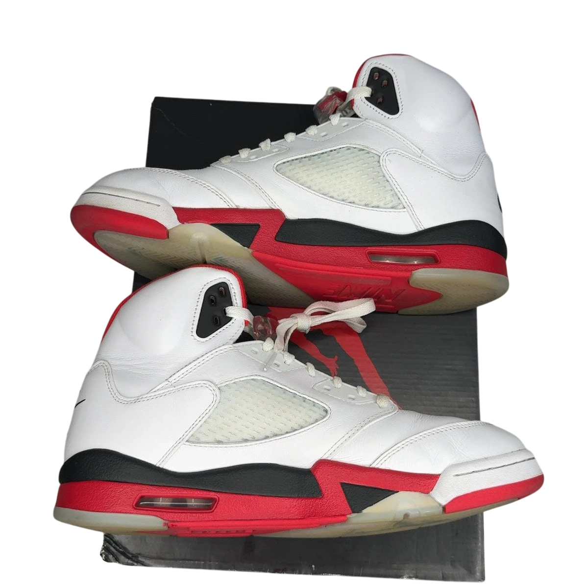 Jordan 5 Retro Fire Red Black Tongue (2025) (Size 11)