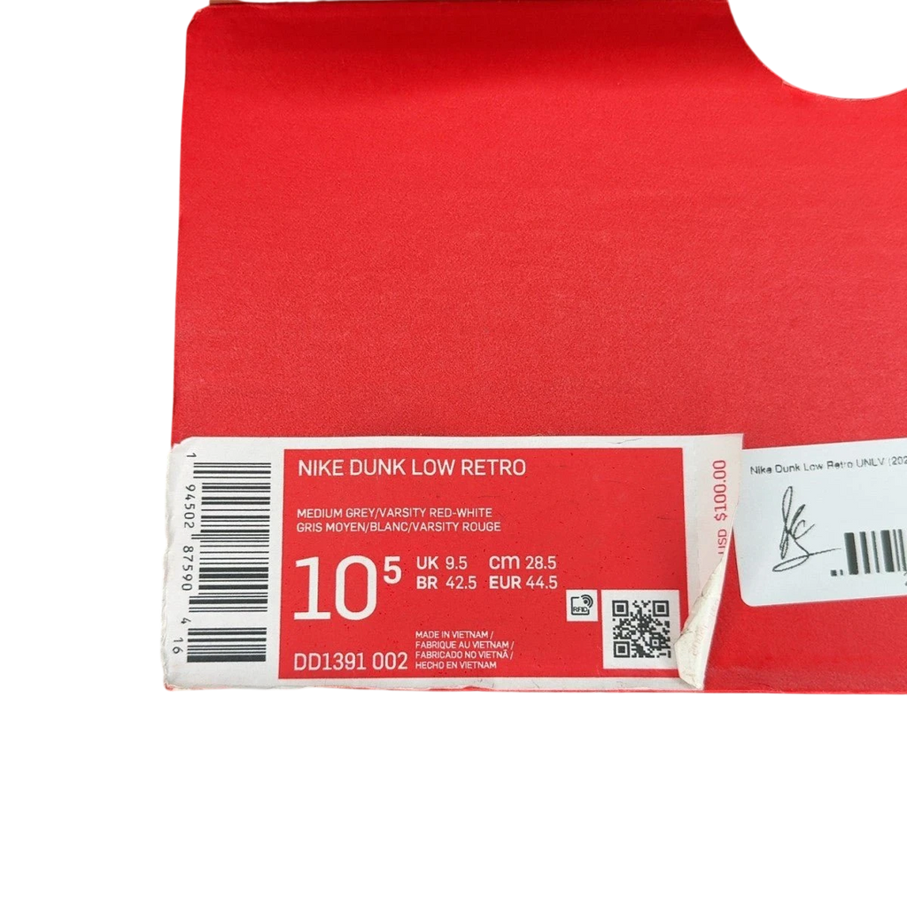 Nike Dunk Low Retro UNLV (2021) (Size 10.5)