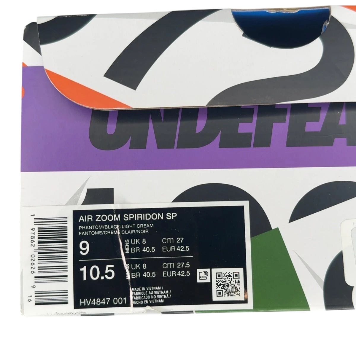 Nike Air Zoom Spiridon Undefeated Phantom (Size 9)