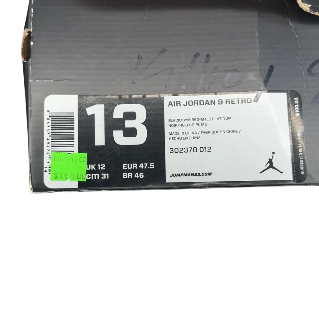 Jordan 9 Retro Johnny Kilroy (Size 13)