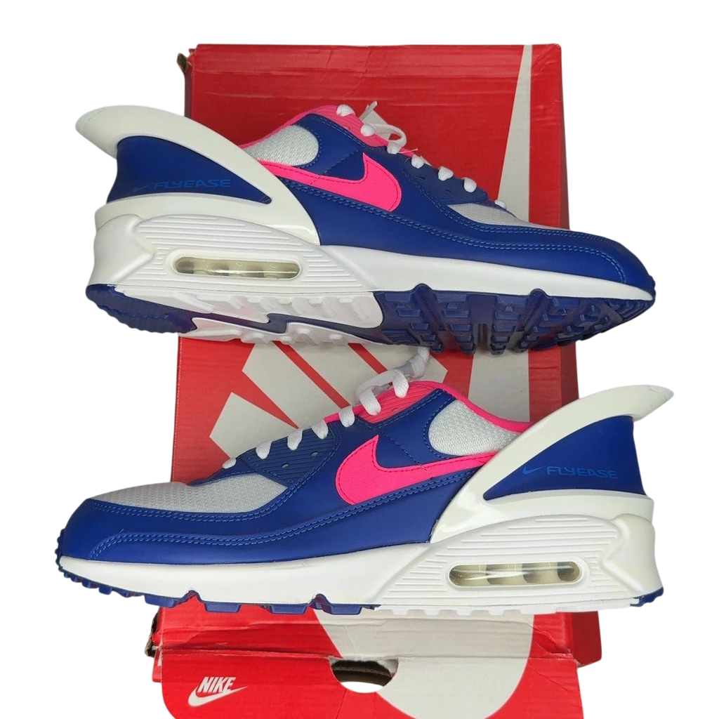 Nike Air Max 90 Flyease Deep Royal Blue Hyper Pink (Size 14)