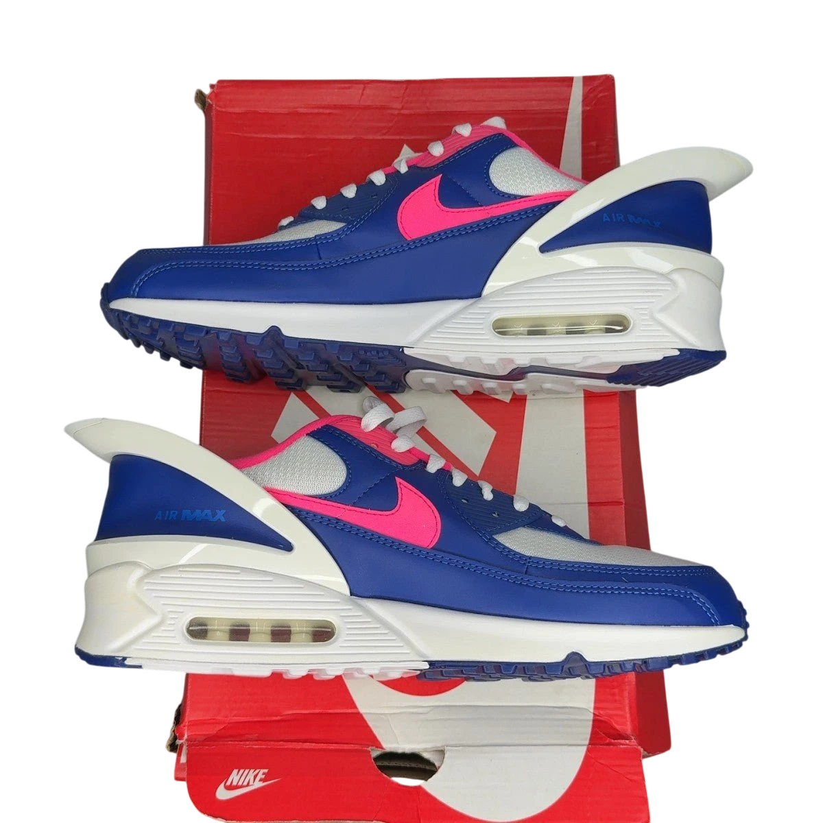Nike Air Max 90 Flyease Deep Royal Blue Hyper Pink (Size 14)