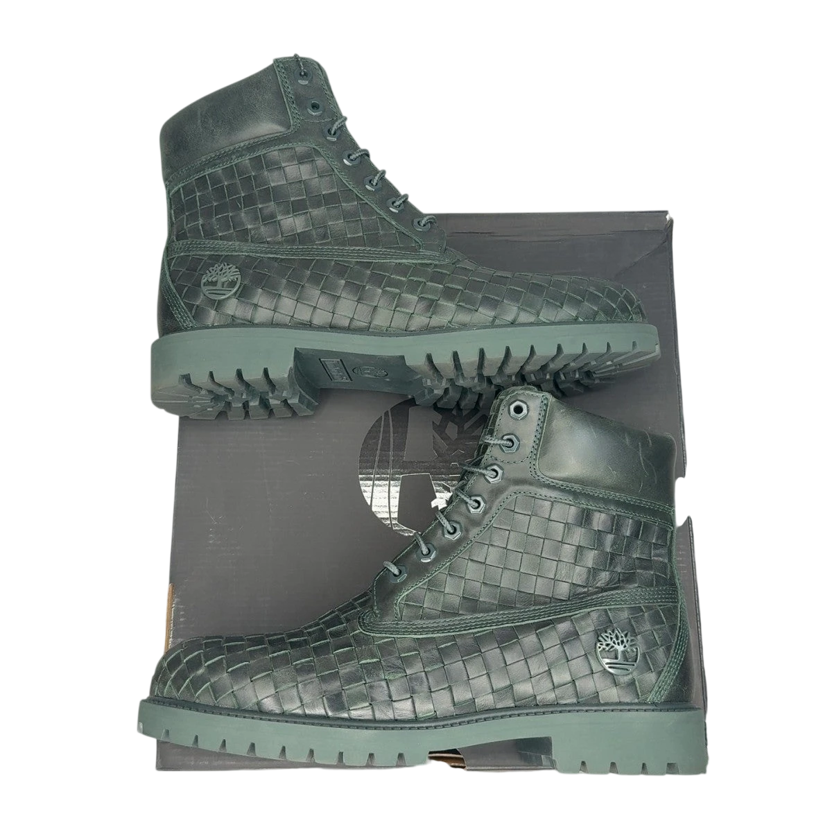 Timberland 6" Premium Boot Woven Dark Green (Size 10.5)