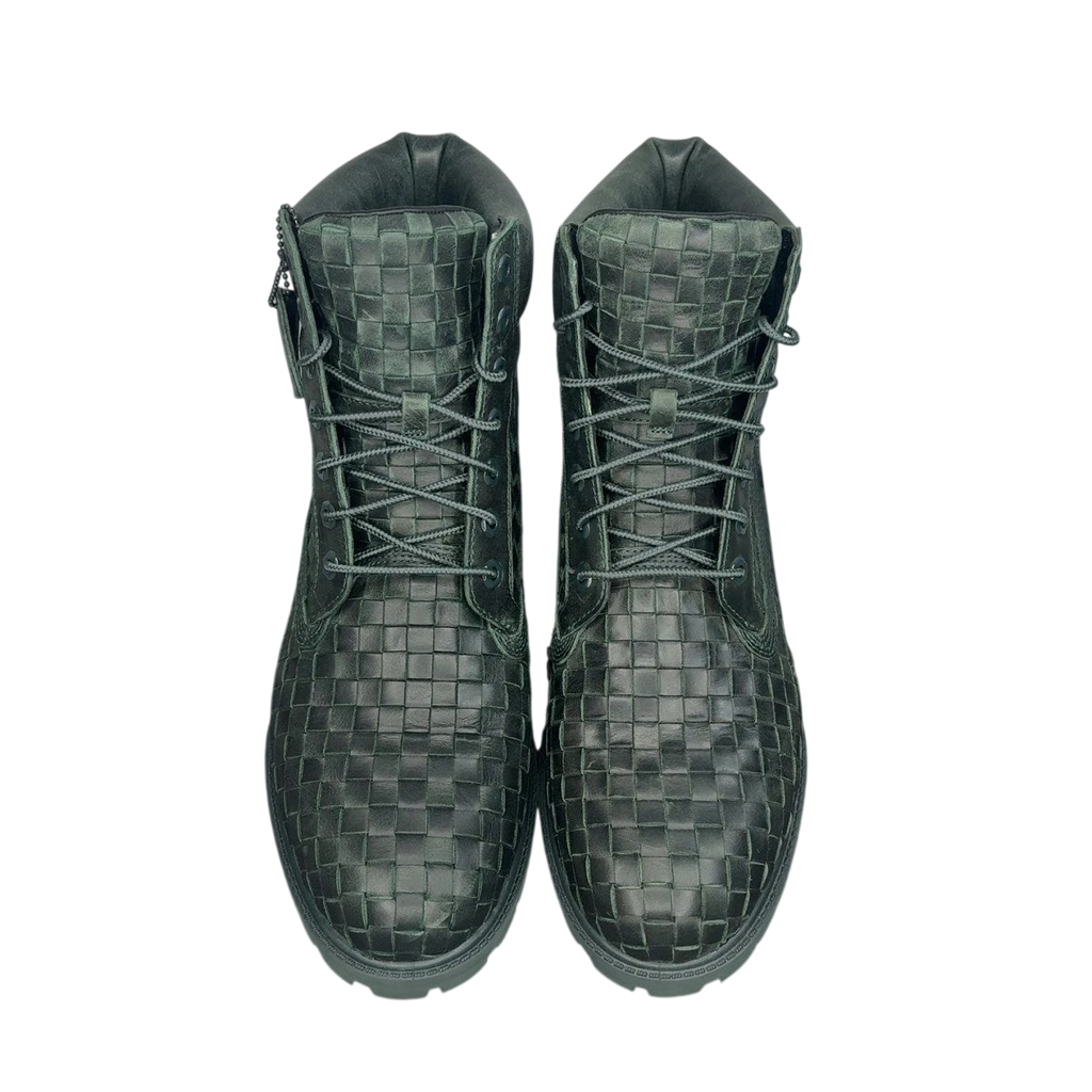 Timberland 6" Premium Boot Woven Dark Green (Size 10.5)