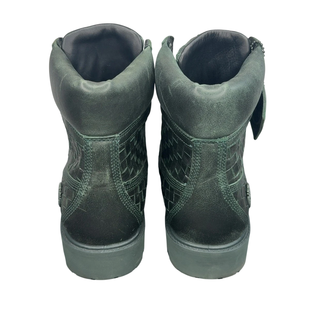 Timberland 6" Premium Boot Woven Dark Green (Size 10.5)