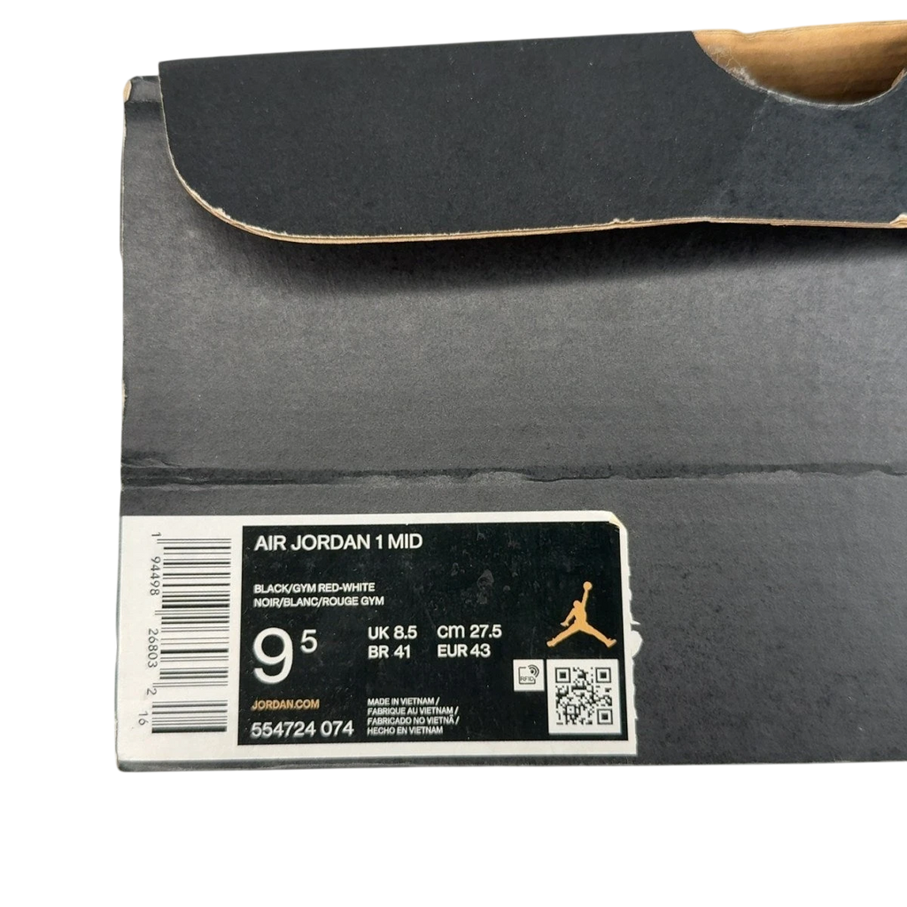 Jordan 1 Mid Banned (2020) (Size 9.5)