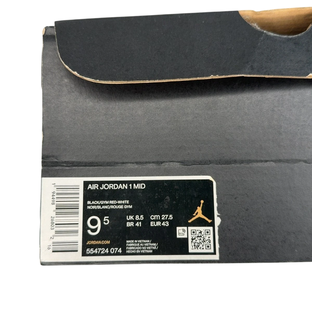 Jordan 1 Mid Banned (2020) (Size 9.5)