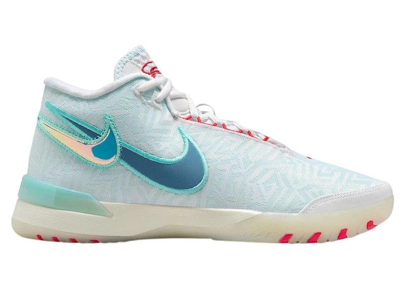 Nike LeBron NXXT Genisus White Aurora Green Siren Red Aegean Storm