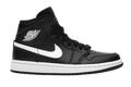 Jordan 1 Mid Black White