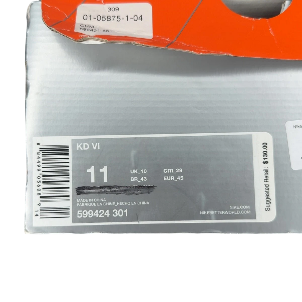 Nike KD 6 Meteorology (Size 10.5)