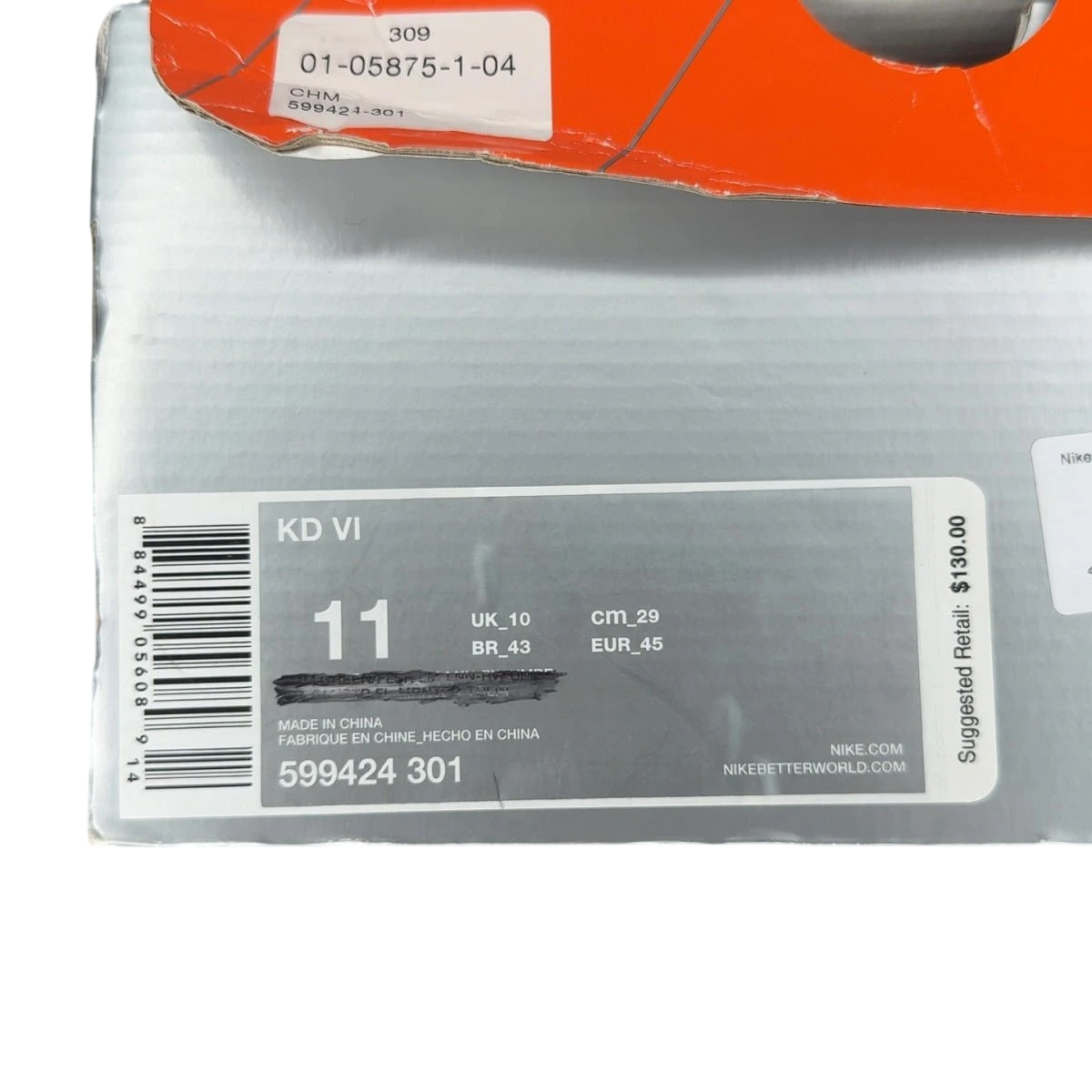Nike KD 6 Meteorology (Size 10.5)
